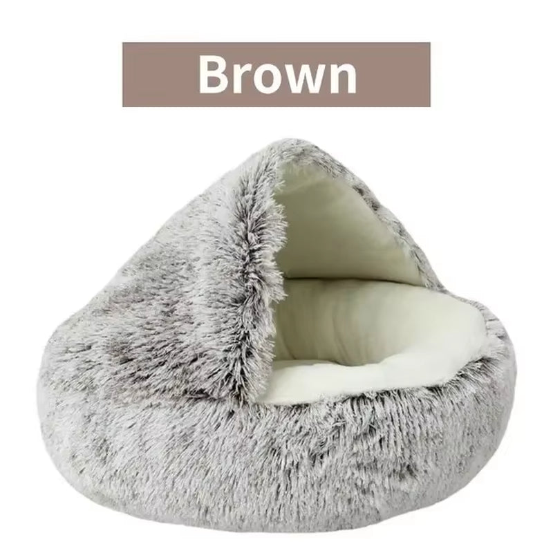 Le cocon douillet 2-en-1 pour chat et chien : offrez à vos compagnons à quatre pattes le sommeil dont ils rêvent ! 🐾💤