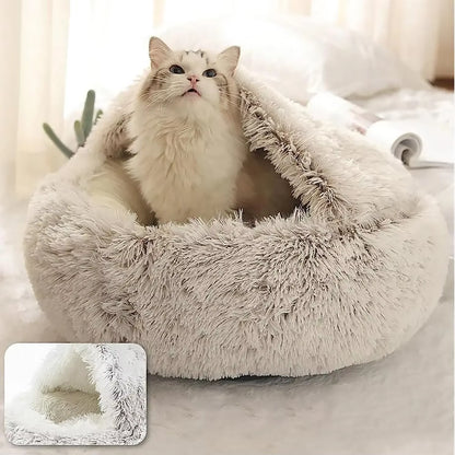 Le cocon douillet 2-en-1 pour chat et chien : offrez à vos compagnons à quatre pattes le sommeil dont ils rêvent ! 🐾💤