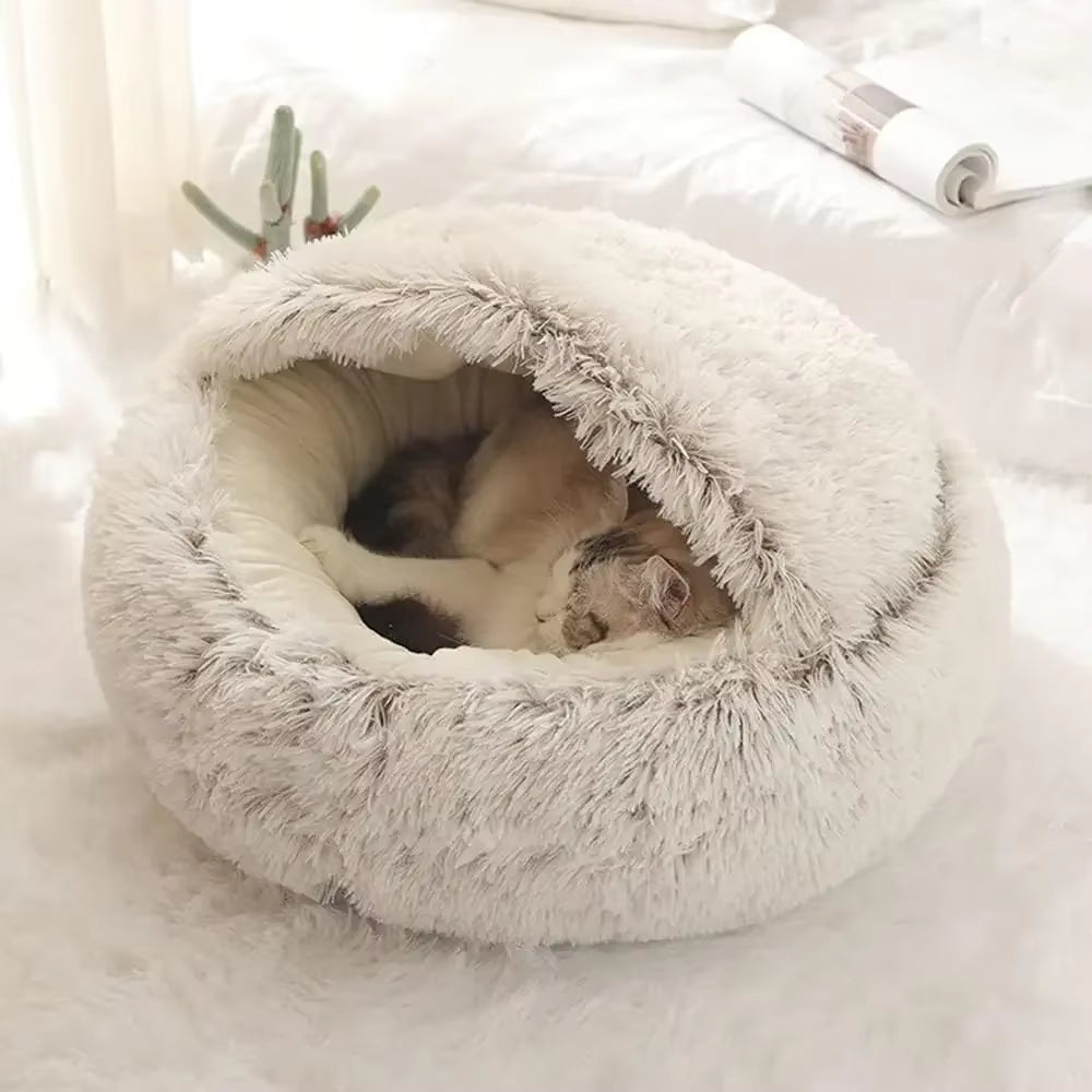 Le cocon douillet 2-en-1 pour chat et chien : offrez à vos compagnons à quatre pattes le sommeil dont ils rêvent ! 🐾💤