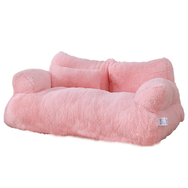 Canapé de lit pour chat de luxe Hiver Nid de chat chaud Lit pour animaux de compagnie pour petits chiens moyens Chats Lit en peluche confortable pour chiot Fournitures pour animaux de compagnie